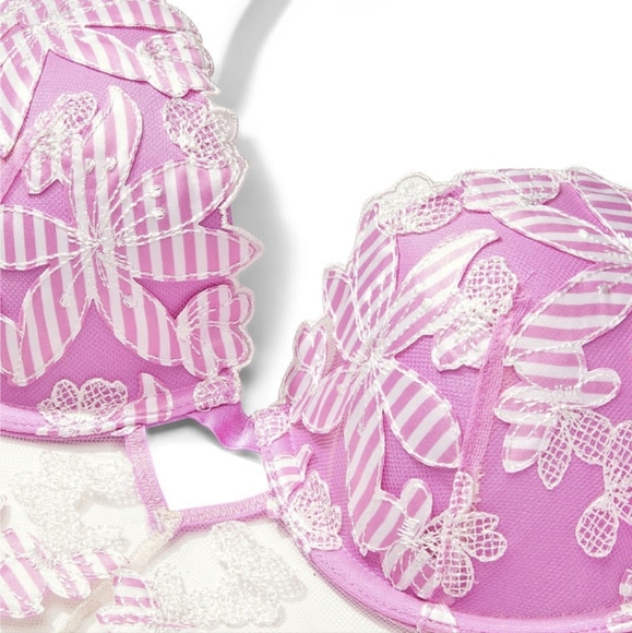 Lightly-Lined Floral Embroidered Bra Top 34C - Picture 2 of 6